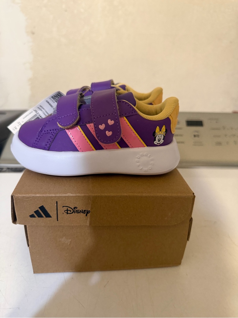 adidas Originals Purple and Pink Minnie Kids Sneakers